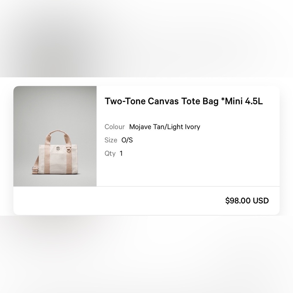 Lululemon tote